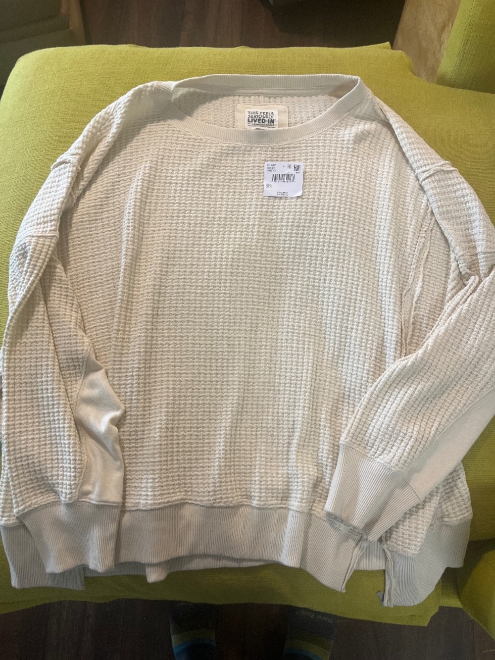 NWT American Eagle oversized waffle shirt